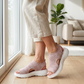 🔥HEISSER VERKAUF 50 % RABATT🎁👡 Damen Strick-Plateausandalen ✨ Atmungsaktive bequeme Sommersandalen mit weicher Sohle für Stadt & Spaziergänge