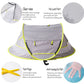 ☀️🛡️ Baby-Popup-Zelt UPF 50+ – 1 Sekunde aufgebaut, 360° Luftzirkulation, Insekten- & UV-Schutz, leichter Reisebegleiter für Strand & Garten 🧸🌬️
