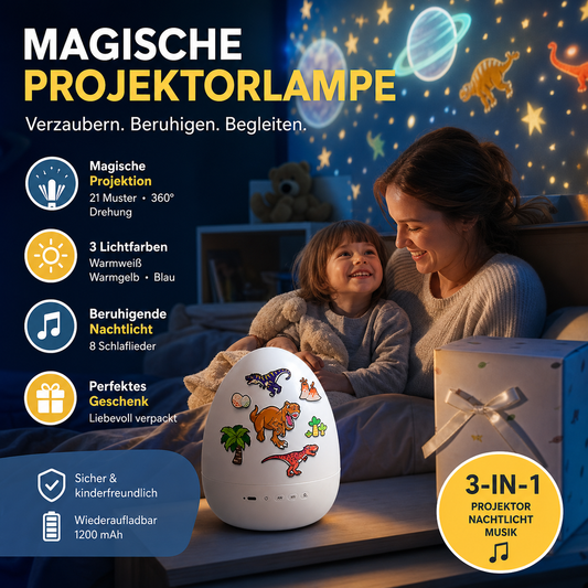 🔥 Heute -50 %! 🦕 Dino-Ei-Nachtlicht-Projektor