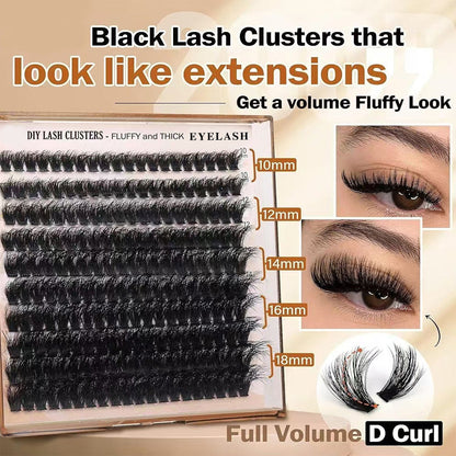 📢2 kaufen, 1 gratis erhalten!💕Fluffige DIY-Wimpernbüschel für lockige Wimpern