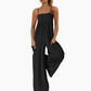 ✨ Beach Backless Jumpsuit – Strappy, Wide-Leg, Flowy 🏖️