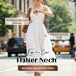 👗☀️ 50% RABATT! Halsfreies, rückenfreies Layering-Maxikleid – Bohemian Chic, fließend & perfekt für Frühling & Sommer ✨