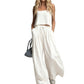 👚 50% RABATT! ✨ Damen Crop Top & Wide-Leg Hose 2-teiliges Set – Modisch, luftig & perfekt für Sommer, Strand oder Partys 🌊