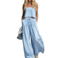 👚 50% RABATT! ✨ Damen Crop Top & Wide-Leg Hose 2-teiliges Set – Modisch, luftig & perfekt für Sommer, Strand oder Partys 🌊