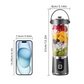 🌀🥤 Kabelloser Smoothie-Maker – 10 Klingen, USB-C, 600 ml – perfekte Smoothies & Shakes – überall & sofort! ⚡