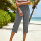 🌺Sommerliche Caprihose mit Karomuster für Damen