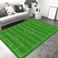 Rutschfester Teppich mit Fußballfeld-Motiv