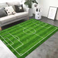 Rutschfester Teppich mit Fußballfeld-Motiv