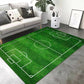 Rutschfester Teppich mit Fußballfeld-Motiv