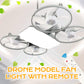 3-stufiger E27-Ventilator mit Drohnen-Design und Fernbedienung