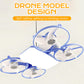 3-stufiger E27-Ventilator mit Drohnen-Design und Fernbedienung