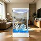 Kampffisch-Aquarium mit 7-farbiger LED-Beleuchtung