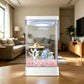 Kampffisch-Aquarium mit 7-farbiger LED-Beleuchtung