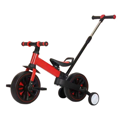 💥 50% Rabatt! 🚲 3-in-1-Kinderdreirad – Kinderwagen, Dreirad & Laufrad. Leicht (2,8 kg) & faltbar. Hochfester Kohlenstoffstahl, EVA-Räder. Für 2–6 Jahre, max. 90 kg. Rot/Blau/Rosa/Gelb 🛡️