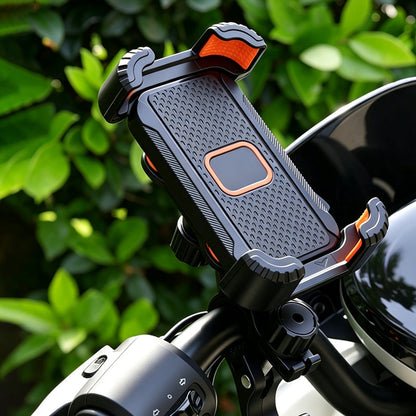 📱 Fahrradhalterung mit Stoßdämpfung – 4-Achsen-Konstruktion, mechanische Verriegelung, Einhandbedienung. Perfekt für E-Bikes! 🚴‍♂️🔒