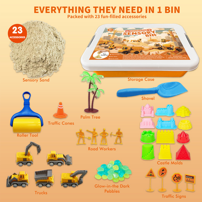 🥳 2026 Bestseller 🥳🚗 Über 50.000 verkauft! 🎁 Kinder Sensorik-Sandkasten Spielset