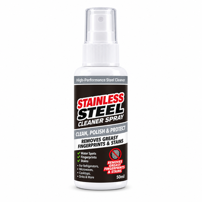 ✨🔥50 % RABATT!⚡Multifunktionales Reinigungs- und Polierspray für Edelstahl, entfernt Flecken und verleiht neuen Glanz✨