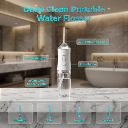 Tragbare, kabellose Wasserzahnspülung für die Zähne